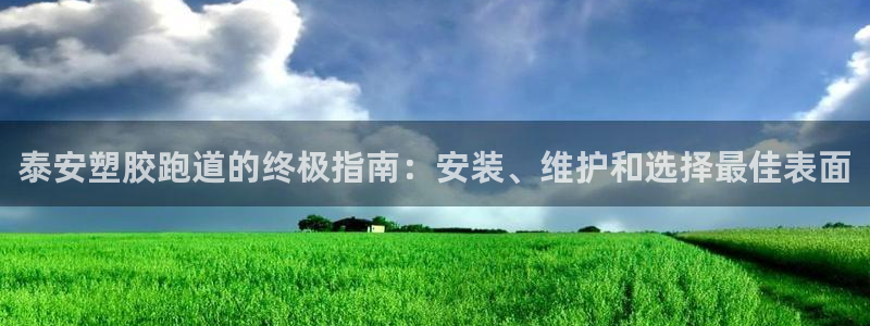 尊龙凯时的钱能退回来吗：泰安塑胶跑道的终极指南：安装、维护和选择最佳表面