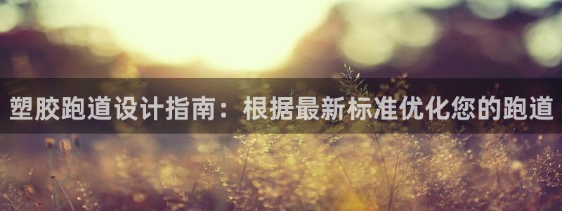 尊龙凯时可以提现吗：塑胶跑道设计指南：根据最新标准优