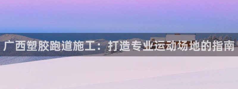 尊龙 10：广西塑胶跑道施工：打造专业运动场地的指南