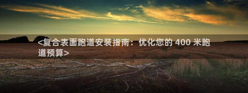 尊龙2021年最新消息：<复合表面跑道安装指南：优化您的 400 米跑
道预算>