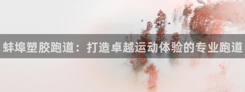 尊龙凯时输了100万：蚌埠塑胶跑道：打造卓越运动体验